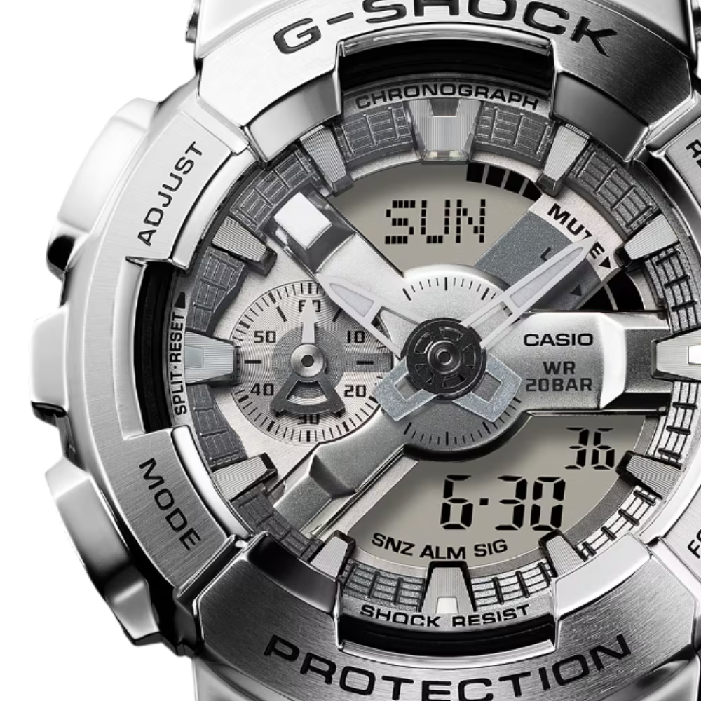 CASIO G-SHOCK G-STEEL 110 SERIES Silver Dial | GM110D-8A