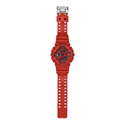 CASIO G-SHOCK ANALOG-DIGITAL 110 Series Red Resin Band | GA110RRB-4A