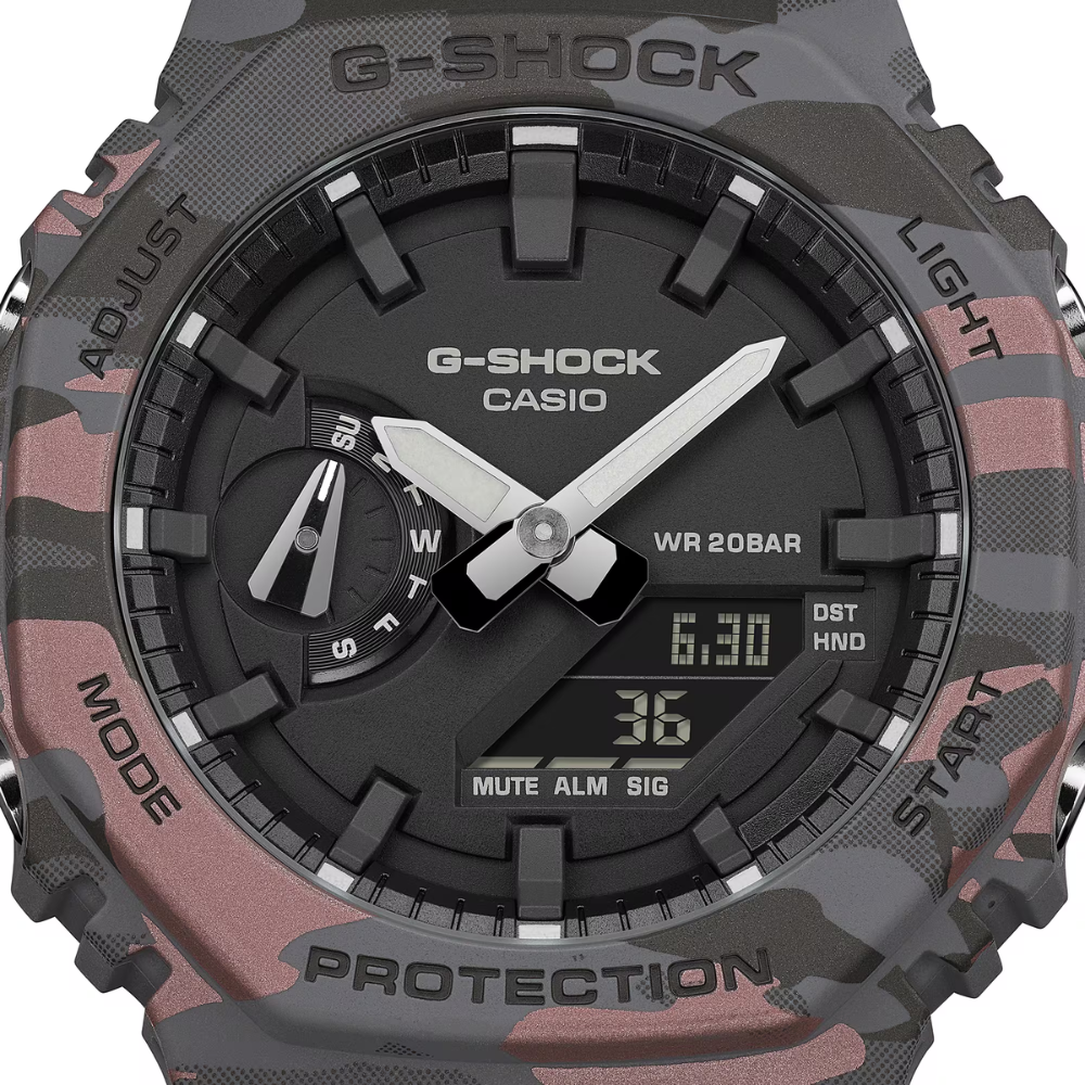CASIO G-SHOCK ANALOG-DIGITAL 2100 Series Carbon Camouflage | GA2100CM-8A