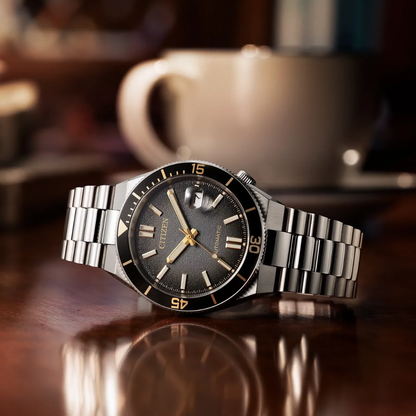 CITIZEN TSUYOSA Shore "Time Slip"  Black Dial Limited Edition | NJ0238-57E