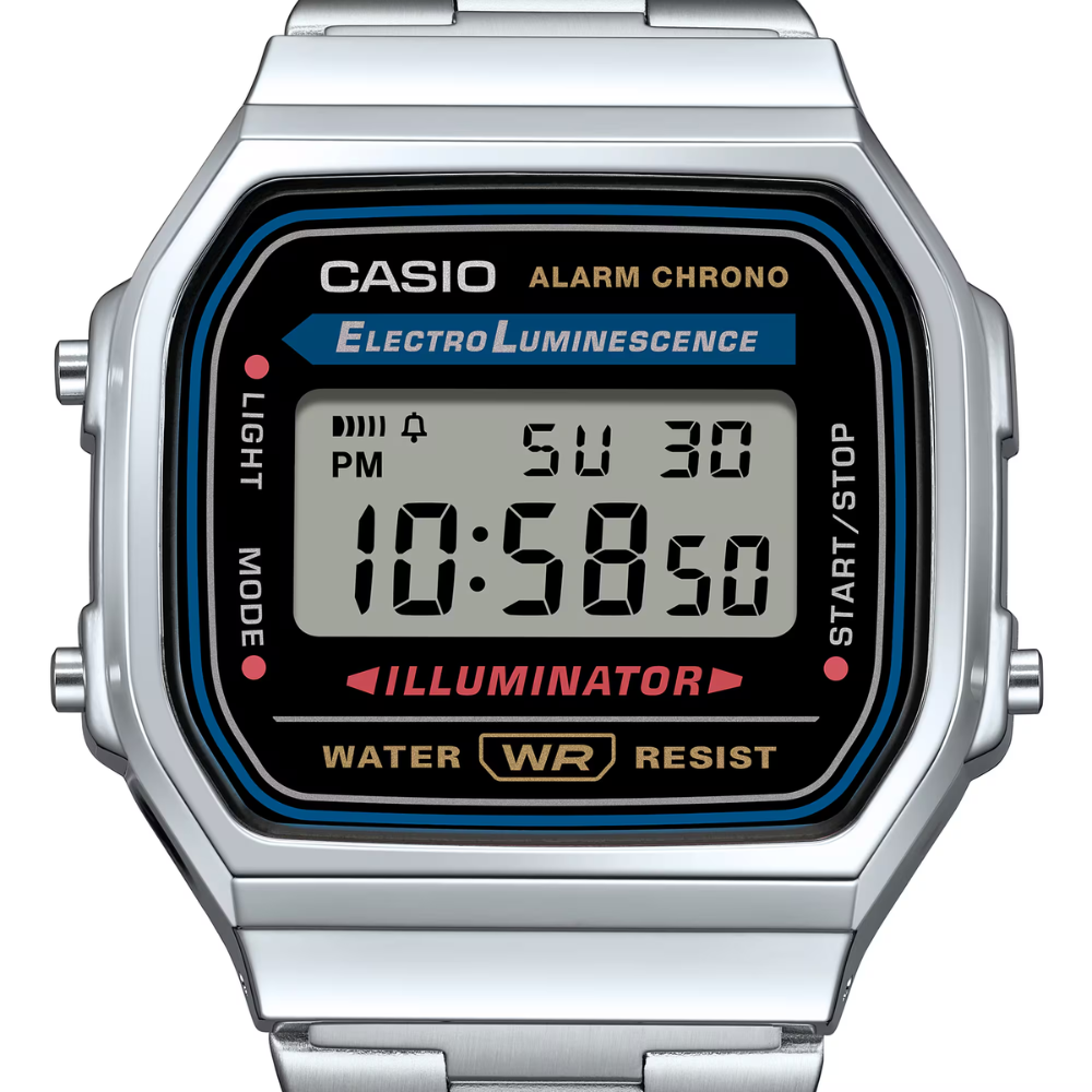 CASIO Vintage Black Digital Dial  | A168WA-1