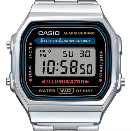 CASIO Vintage Black Digital Dial  | A168WA-1