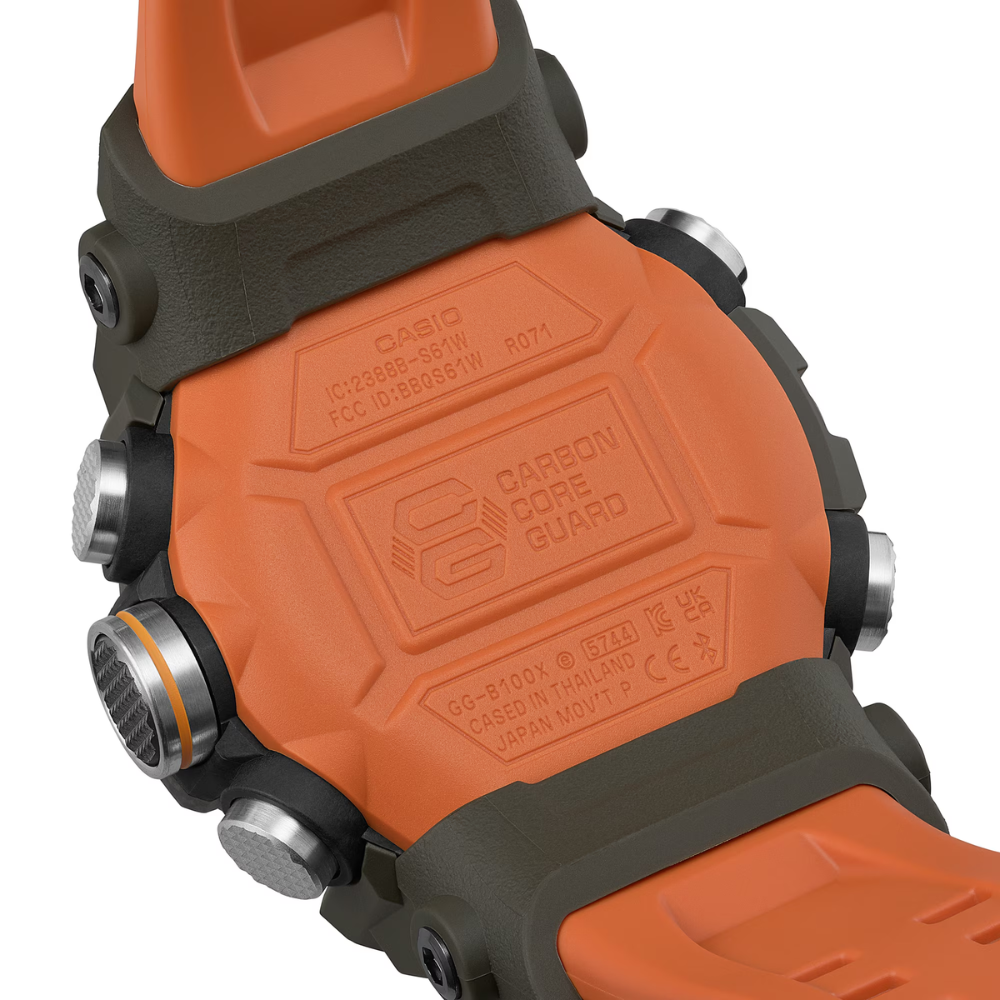 CASIO G-SHOCK Quad Sensor MASTER OF G-LAND Mudmaster Black/Orange | GGB100X-1A9