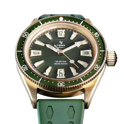 YEMA Skin Diver Slim CMM.20 Bronze Green 39mm | 12.26.20.34.ZN.U4