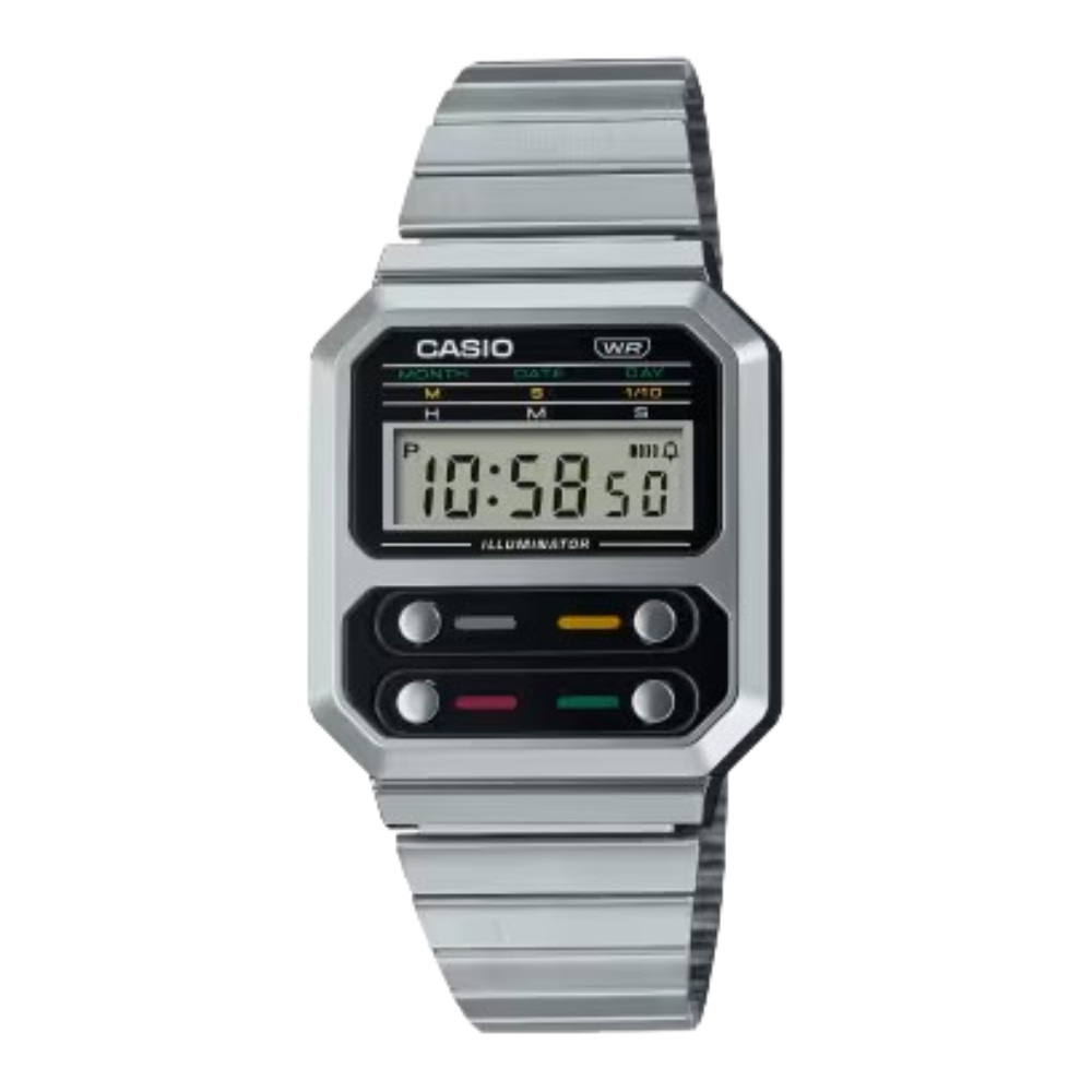 CASIO VINTAGE Digital Stainless Steel | A100WE-1AVT
