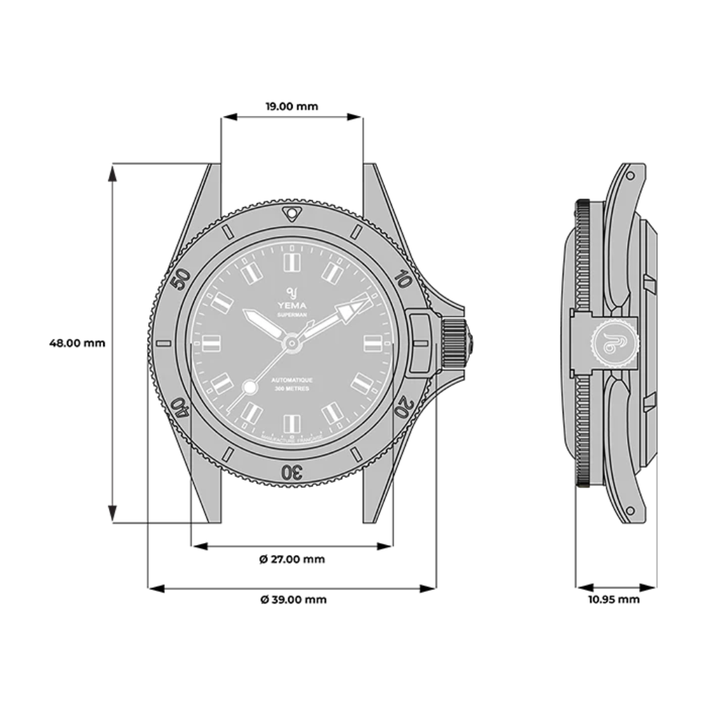 YEMA Superman Bronze CMM.10 White Dial 39mm | 17.26.10.37.ZN.U7