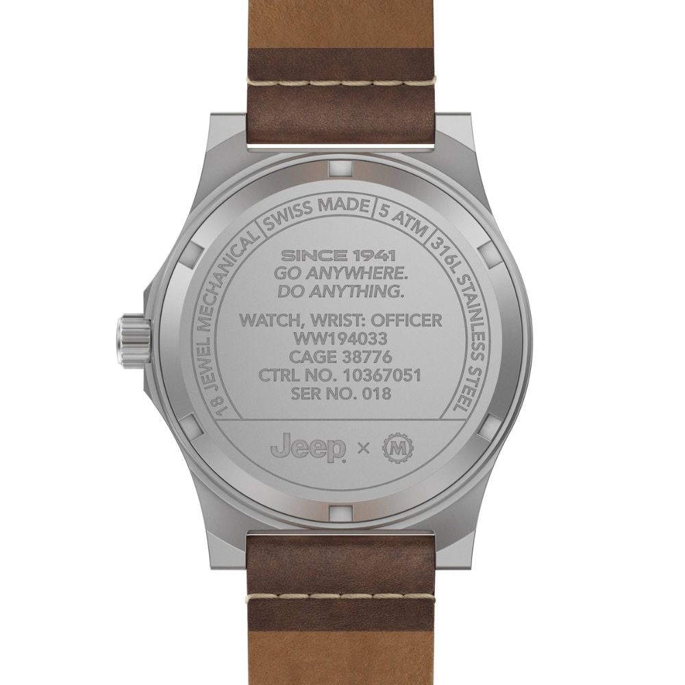 Marathon Willys SSGPM Jeep x Marathon Officer's Mechanical 41mm | WW194033SS-4001