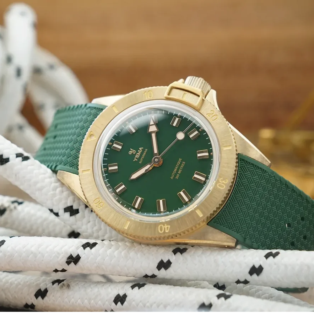 YEMA Superman Bronze CMM.10 Green Dial 39mm | 17.26.10.34.ZN.U4