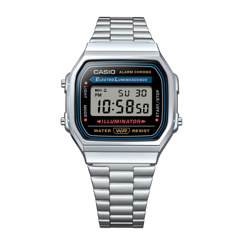 CASIO Vintage Black Digital Dial  | A168WA-1