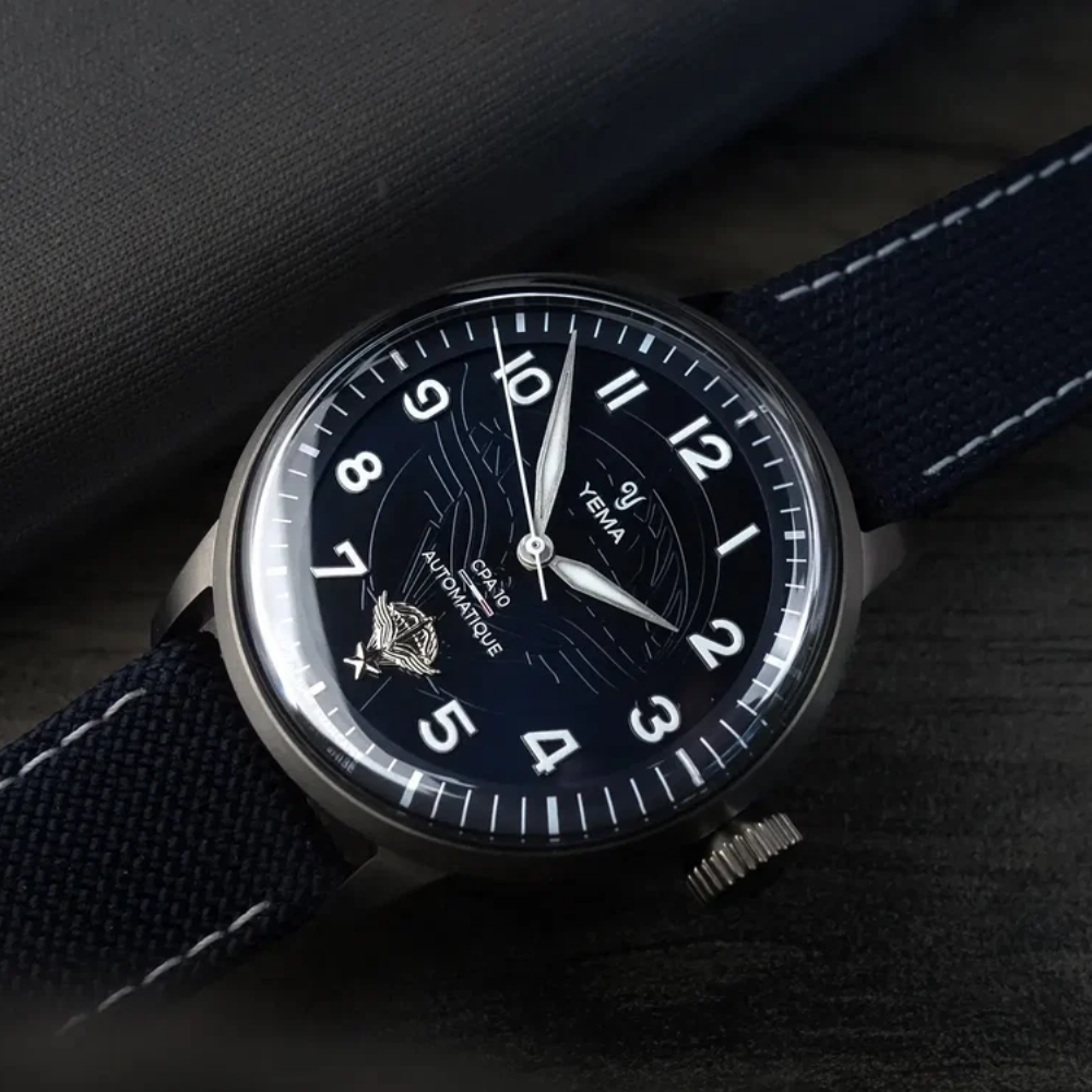 YEMA Flygraf CPA10 Blue Dial 40mm | 64.25.10.05.TN.D5