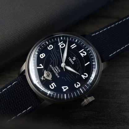 YEMA Flygraf CPA10 Blue Dial 40mm | 64.25.10.05.TN.D5