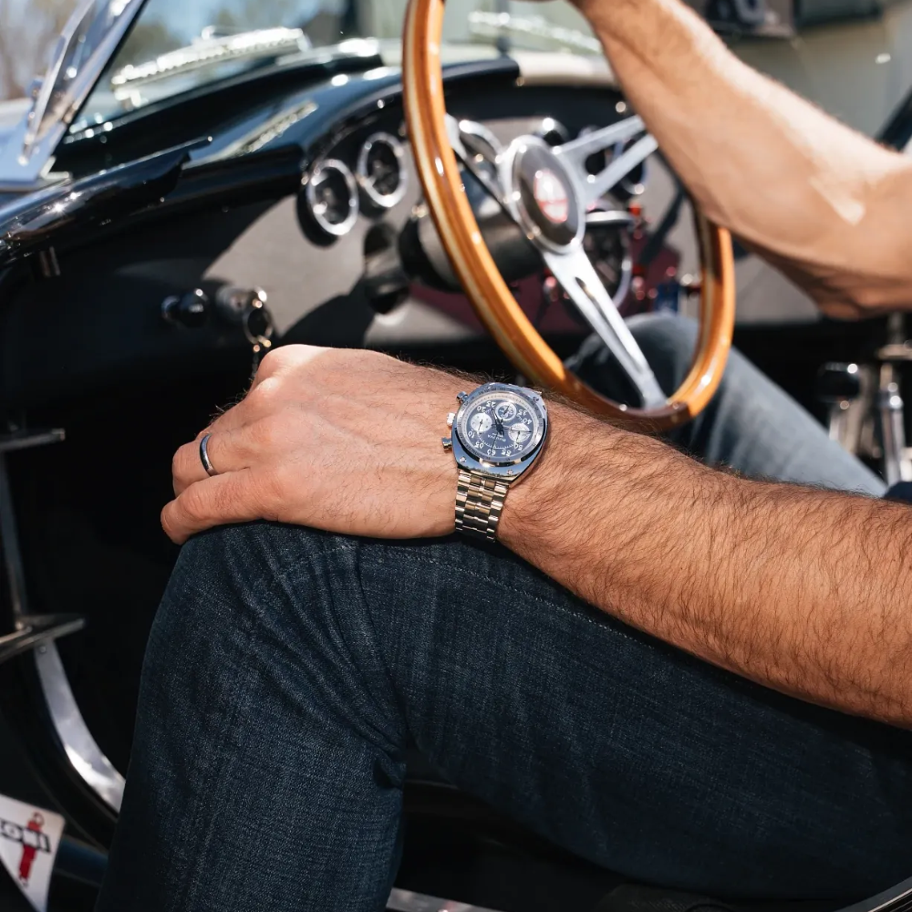Bulova SHELBY® Racer Chronograph Silver-Tone Dial | 96K118