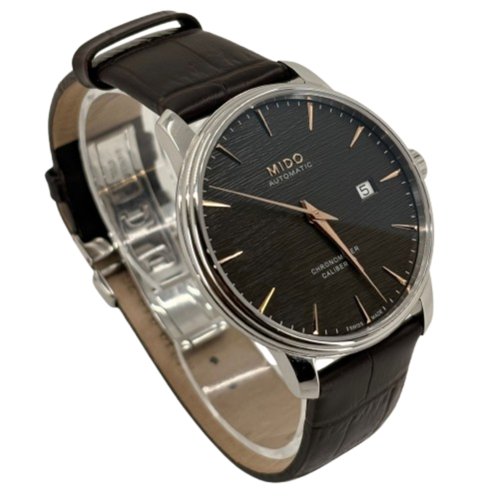 MIDO Baroncelli Chronometer Silicon Gent Black  (M027.408.16.061.00)