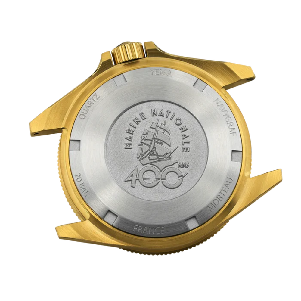YEMA Navygraf Marine Nationale 400th Anniversary Edition 39mm | YMHF1591MN-GG