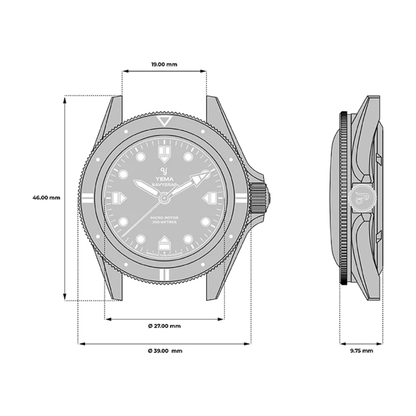 YEMA Navygraf Pearl CMM.20 Limited Edition 39mm  (22.25.20.55.SNL.M)