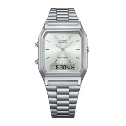CASIO Quartz Vintage Silver-Tone Dial  | AQ230A-7AVT