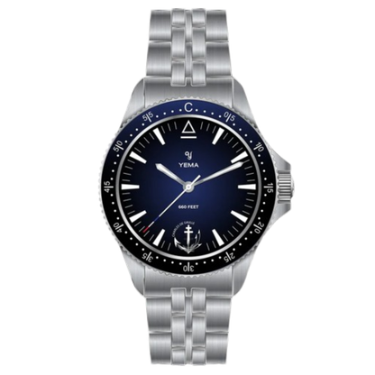 YEMA Navygraf PAN Charles de Gaulle Blue Dial 39mm | YMHF1590CDG-GM