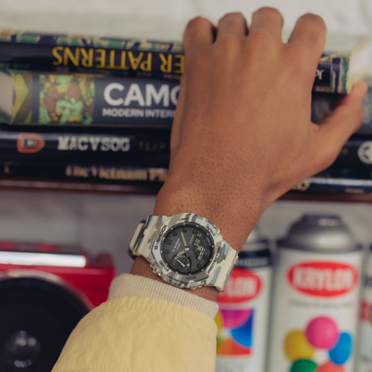 CASIO G-SHOCK ANALOG-DIGITAL 2100 Series Desert Camouflage | GA2100CM-5A