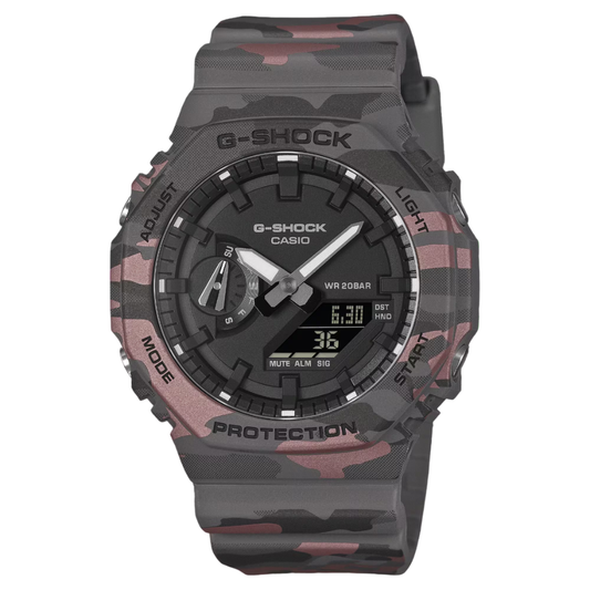CASIO G-SHOCK ANALOG-DIGITAL 2100 Series Carbon Camouflage | GA2100CM-8A