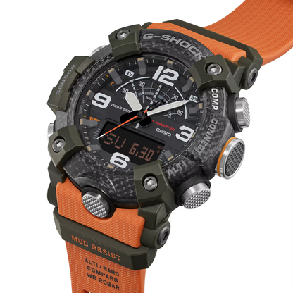 CASIO G-SHOCK Quad Sensor MASTER OF G-LAND Mudmaster Black/Orange | GGB100X-1A9