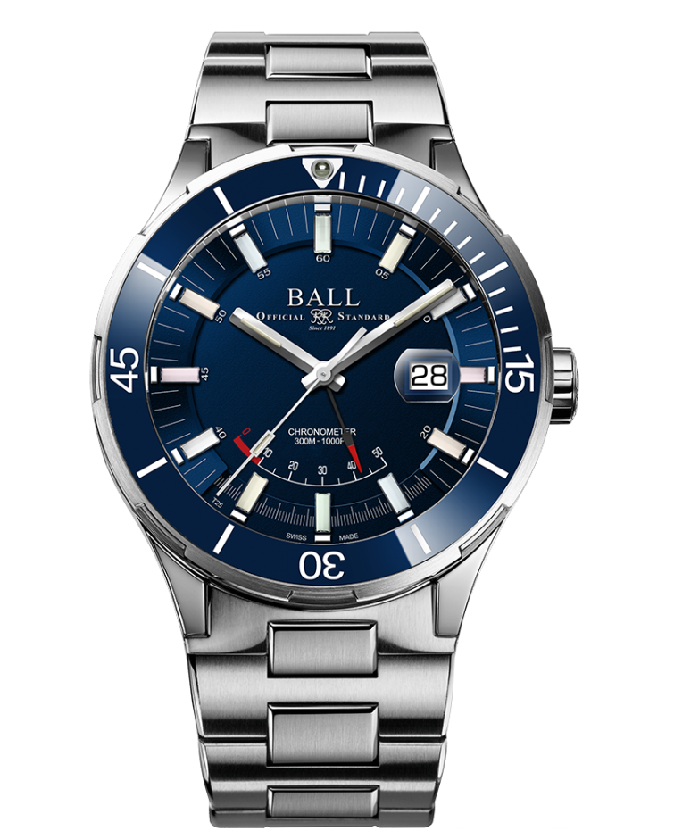 BALL Roadmaster Challenger Power Reserve Blue (43mm) Rainbow Lume | DP3306A-S2CJ-BER