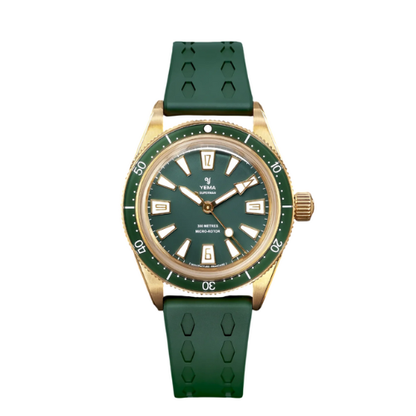 YEMA Skin Diver Slim CMM.20 Bronze Green 39mm | 12.26.20.34.ZN.U4