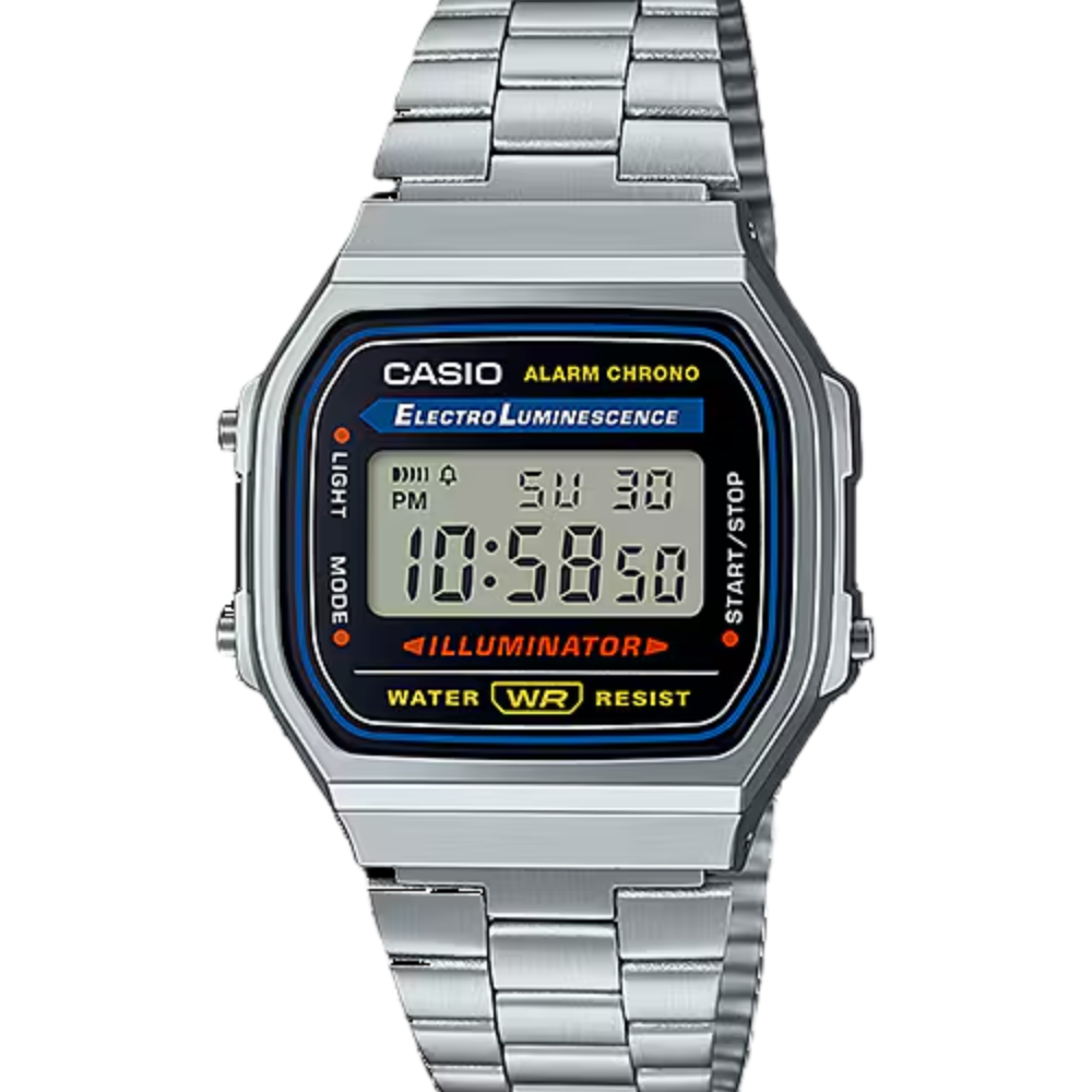 CASIO Vintage Black Digital Dial  | A168WA-1