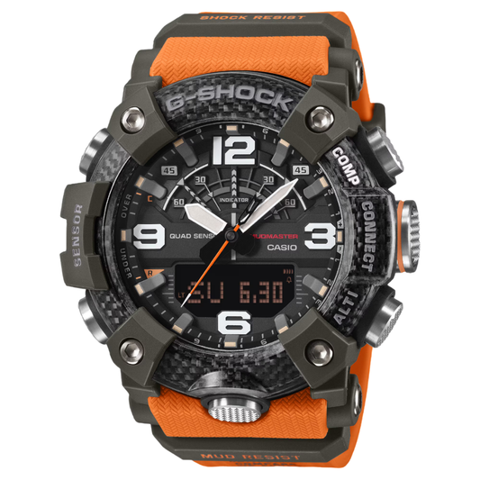 CASIO G-SHOCK Quad Sensor MASTER OF G-LAND Mudmaster Black/Orange | GGB100X-1A9