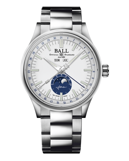 BALL Engineer II Moon Calendar (40mm) | NM3016C-S1J-WH