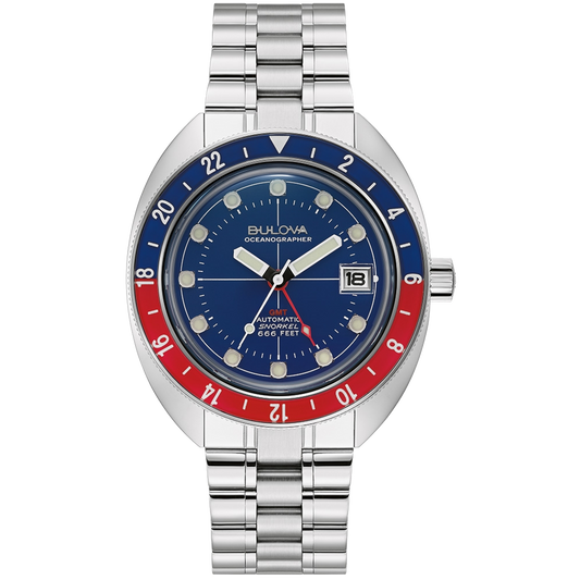 BULOVA Oceanographer Devil Diver GMT Blue | 96B405