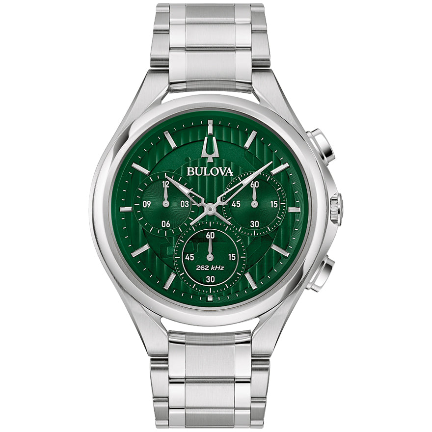 BULOVA CURV Chronograph Green | 96A297