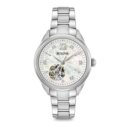 BULOVA Classic Sutton Exhibition Diamond Mother of Pearl Ladies | 96P181