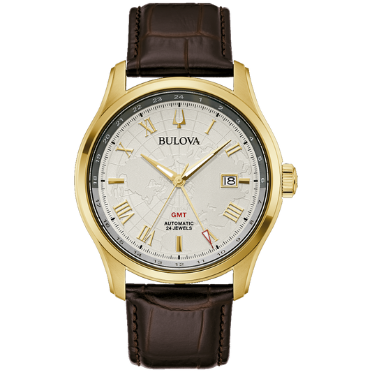 BULOVA Classic Wilton GMT Silver-tone  | 97B210
