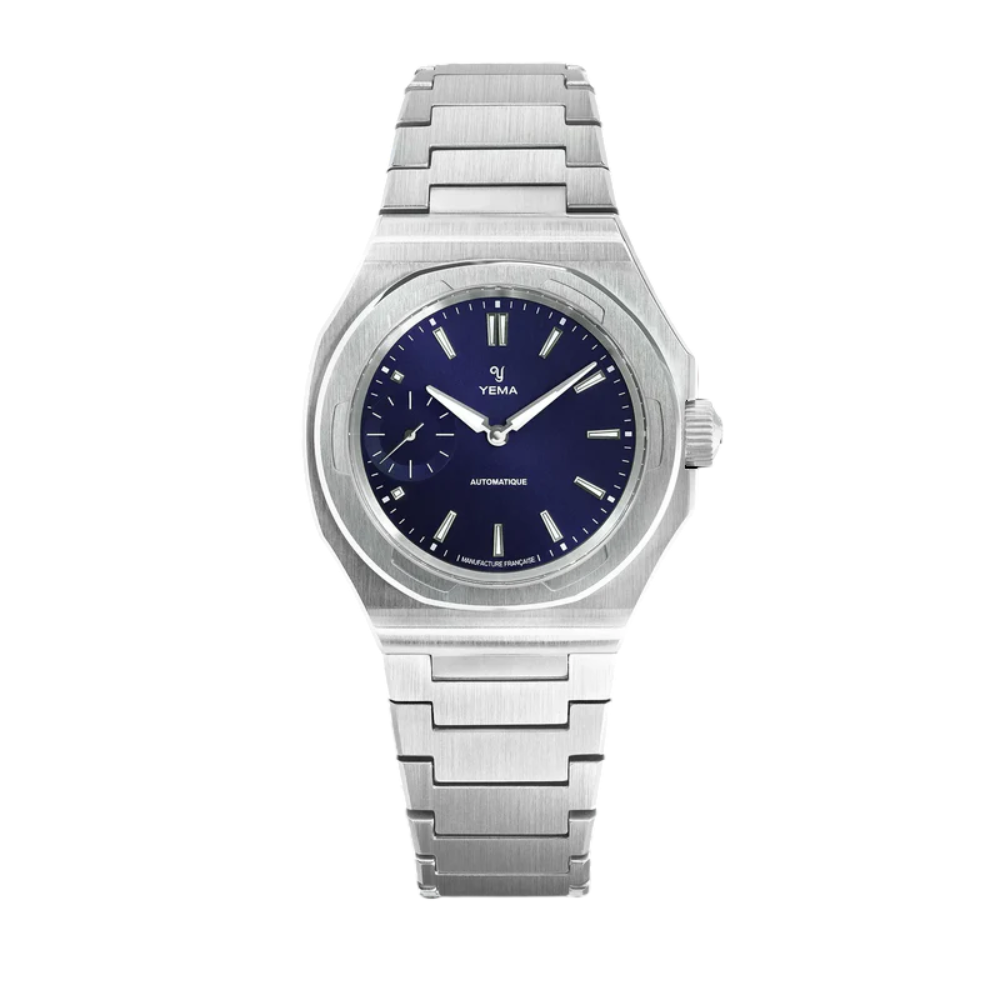 YEMA Wristmaster Slim Small Seconds CMM.29 Dial Blue 39mm | 76.26.29.05.SN.M