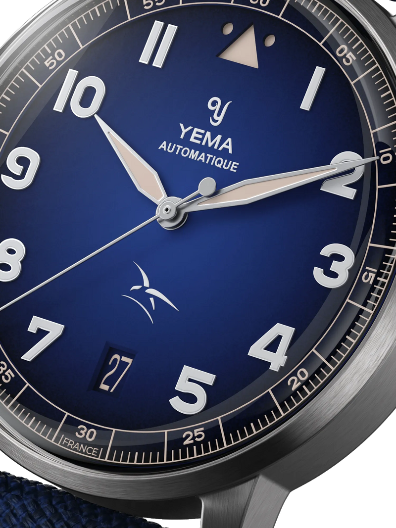 YEMA Flyrgaf Flieger French Air Force Blue 40mm | YFLY24AA-GGS