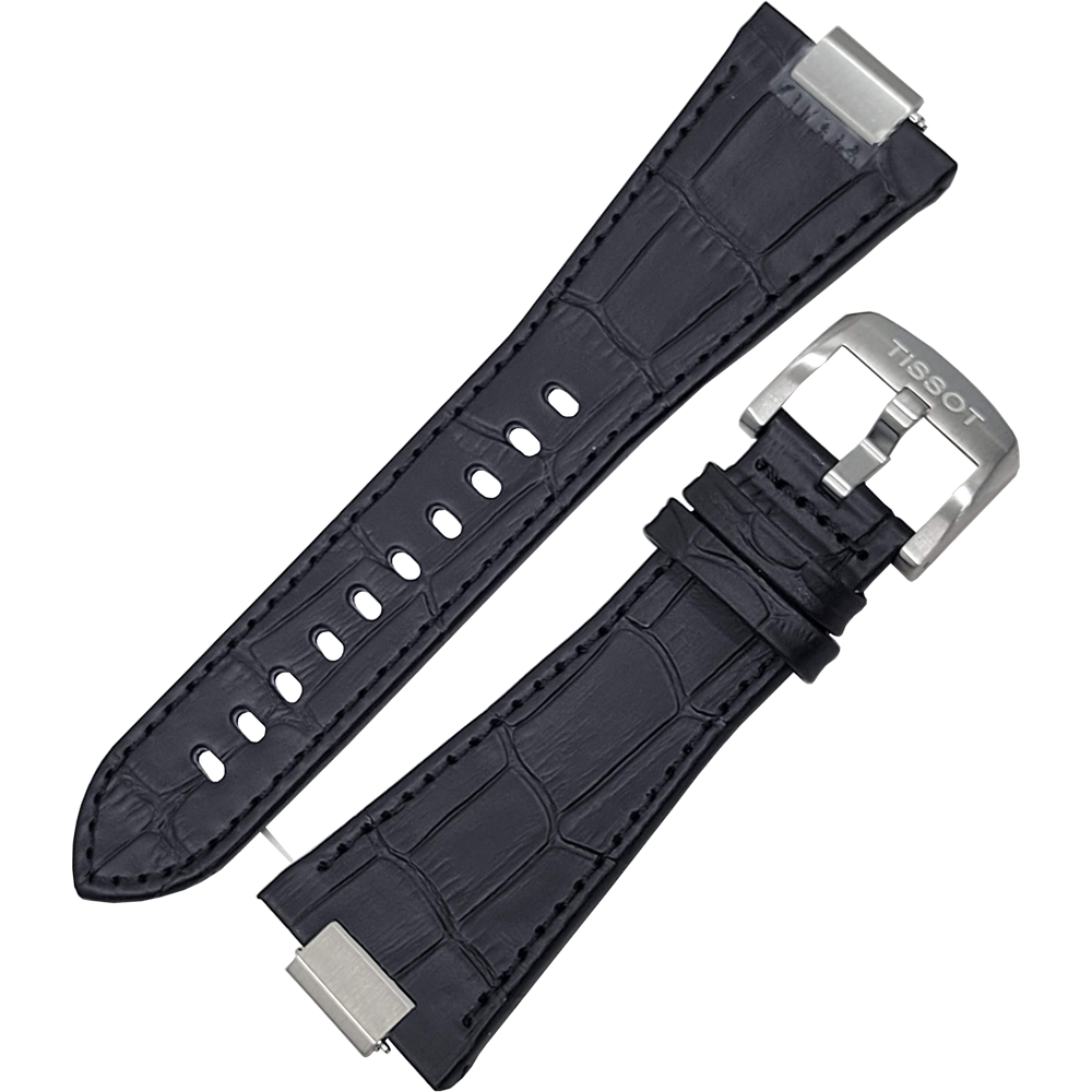 TISSOT Black PRX Strap with Quick-Release in Alligator/Crocodile Grain