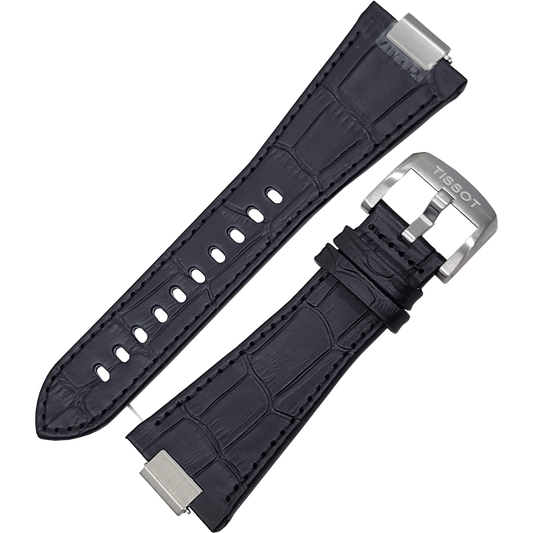 TISSOT Black PRX Strap with Quick-Release in Alligator/Crocodile Grain