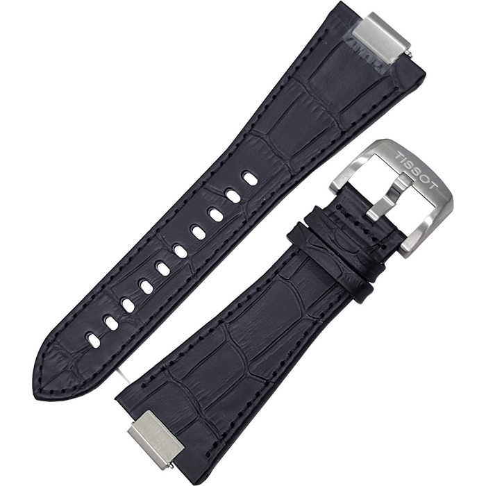 TISSOT Black PRX Strap with Quick-Release in Alligator/Crocodile Grain