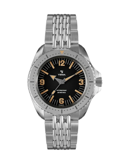 YEMA Diver Classic Dial Steel Bracelet 39.5mm | YDIV25-AMS