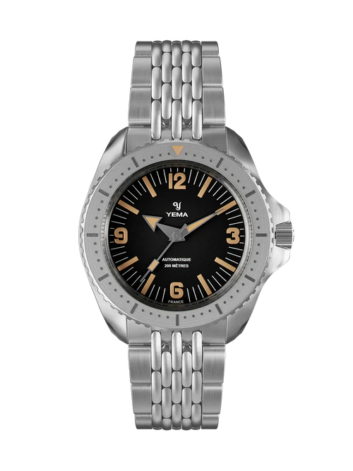 YEMA Diver Classic Dial Steel Bracelet 39.5mm | YDIV25-AMS
