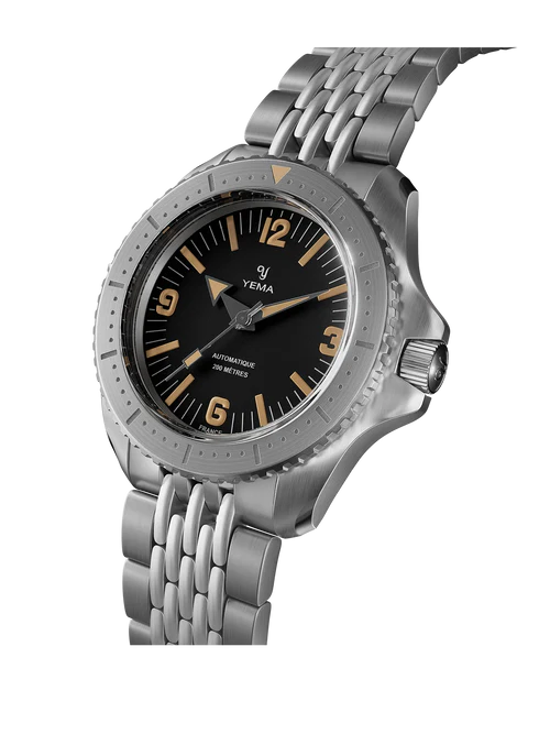 YEMA Diver Classic Dial Steel Bracelet 39.5mm | YDIV25-AMS