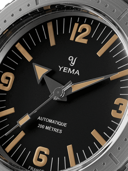 YEMA Diver Classic Dial Rubber Strap 39.5mm | YDIV25-ATPS