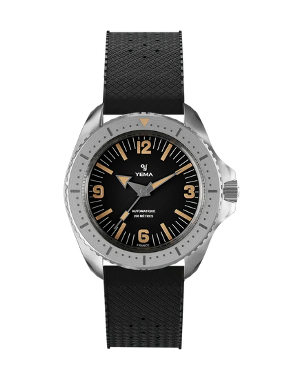 YEMA Diver Classic Dial Rubber Strap 39.5mm | YDIV25-ATPS