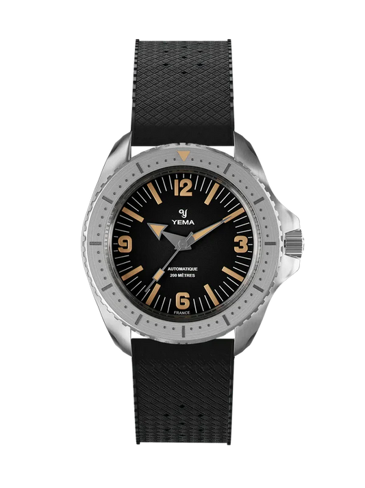 YEMA Diver Classic Dial Rubber Strap 39.5mm | YDIV25-ATPS