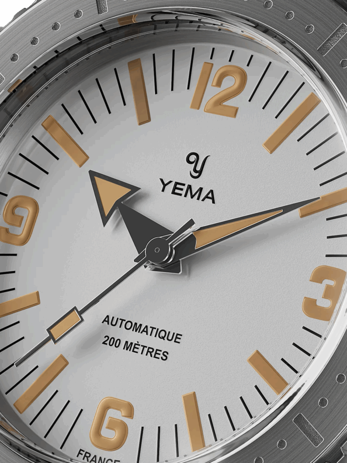 YEMA Diver Classic Dial Rubber Strap 39.5mm | YDIV25-BTPS