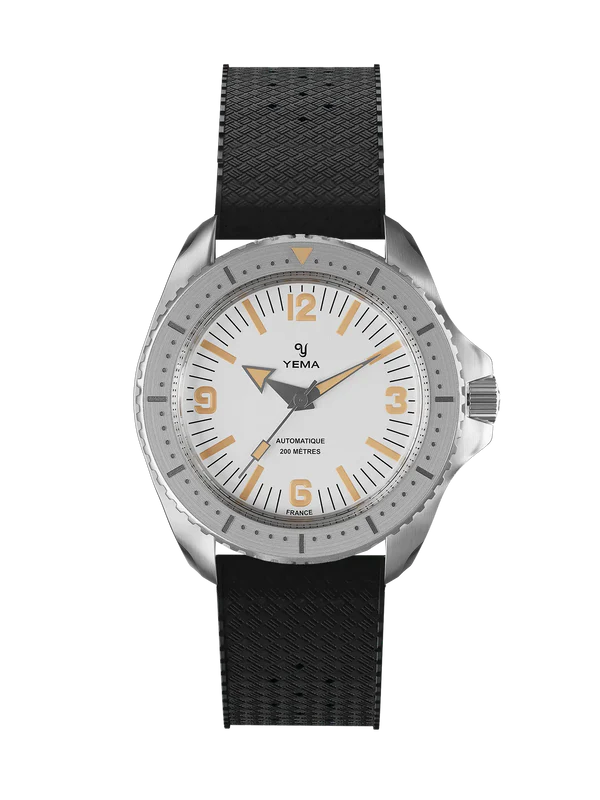 YEMA Diver Classic Dial Rubber Strap 39.5mm | YDIV25-BTPS