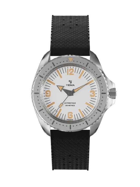 YEMA Diver Classic Dial Rubber Strap 39.5mm | YDIV25-BTPS