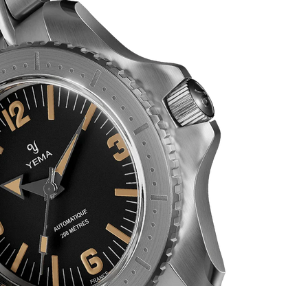 YEMA Diver Classic Dial Steel Bracelet 39.5mm | YDIV25-AMS