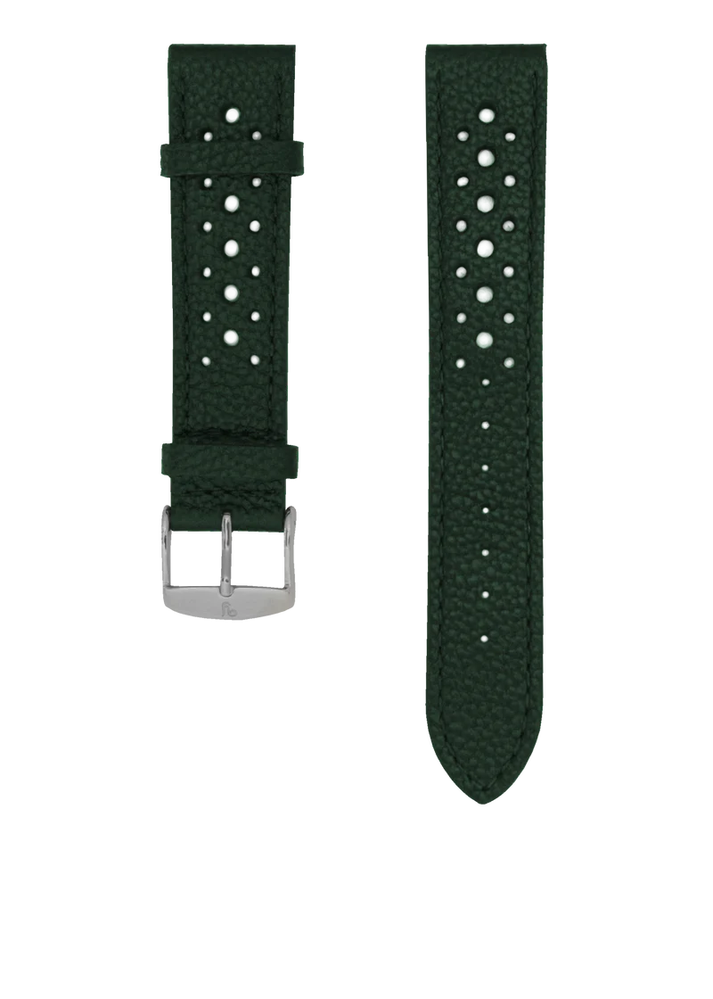 YEMA Rallye Leather Strap Green | SYZ33-20-SS