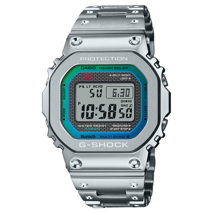 CASIO G Shock Full Metal Solar Digital Silver GMWB5000PC 1 Bezel House